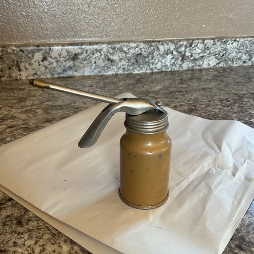 Vintage oil pump oiler - oil,